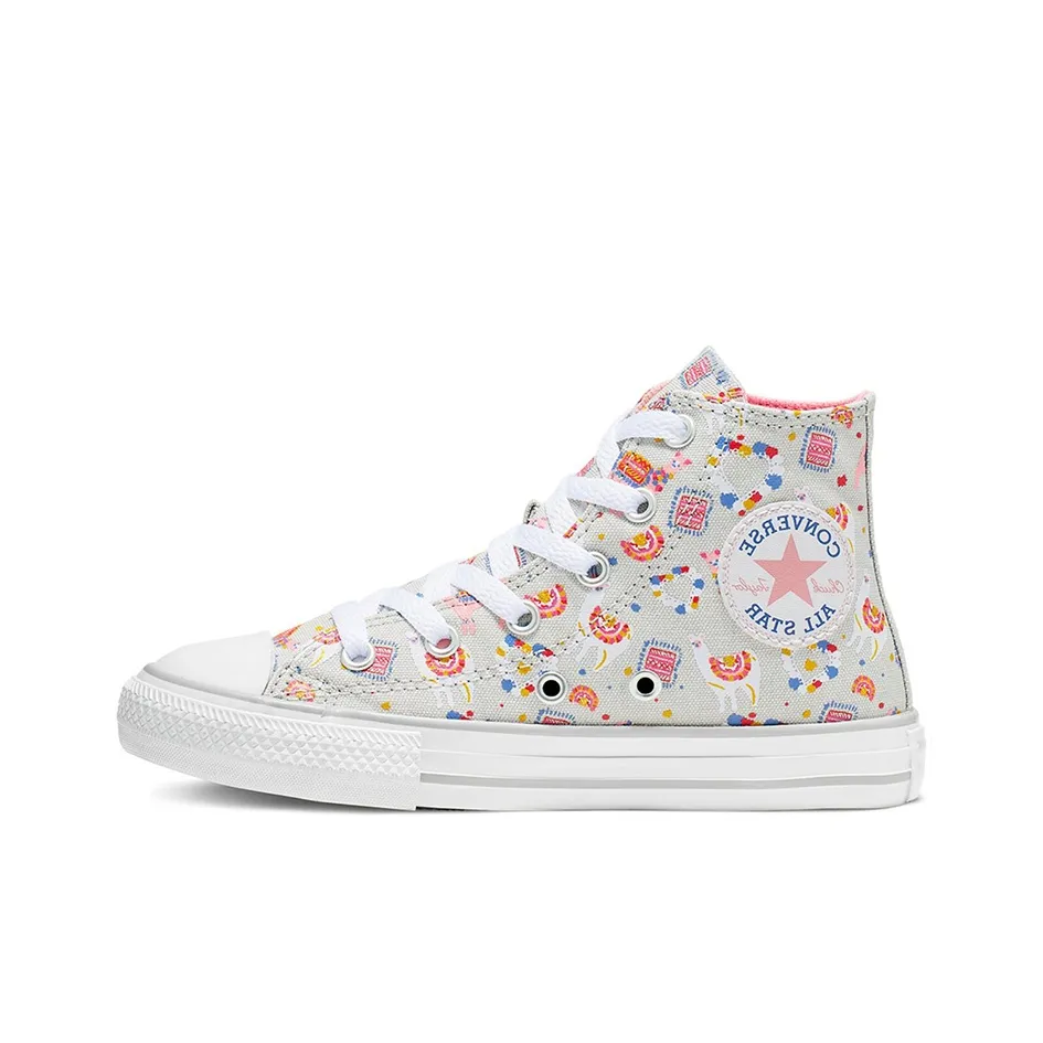 Converse Chuck Taylor All Star High Топ Kids Кеды Серо-коричневый Граффити Подростки
