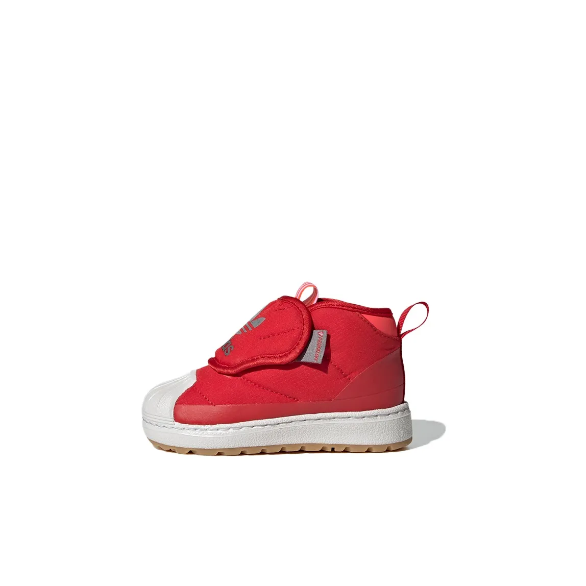 Adidas Originals SUPERSTAR 360 High Топ Обувь для малышей Красный Infant And Toddler