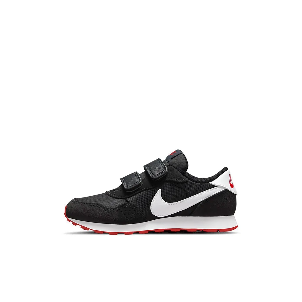 Nike MD Valiant Low Беговые кроссовки Черный Белый Красный для детей 3-7 лет