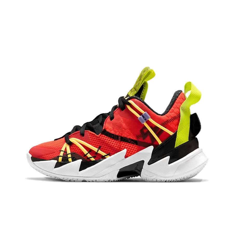 Jordan Why Not Zer0.3 SE Russell Westbrook 3 Abrasion Resistant Low Top Children's Basketball Shoes Orange Yellow
