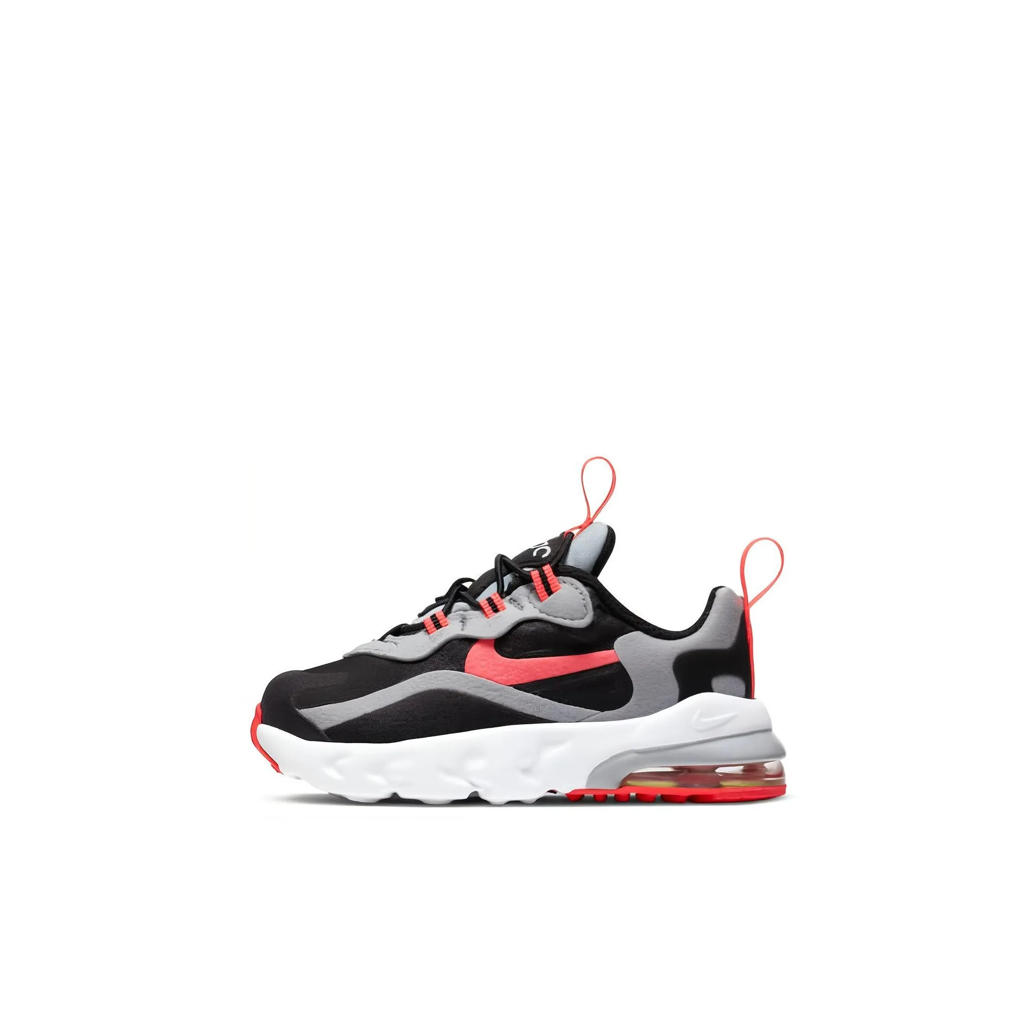 Nike Air Max 270 RT Low Топ Беговые кроссовки Черный серый красный Для малышей и детей дошкольного возраста