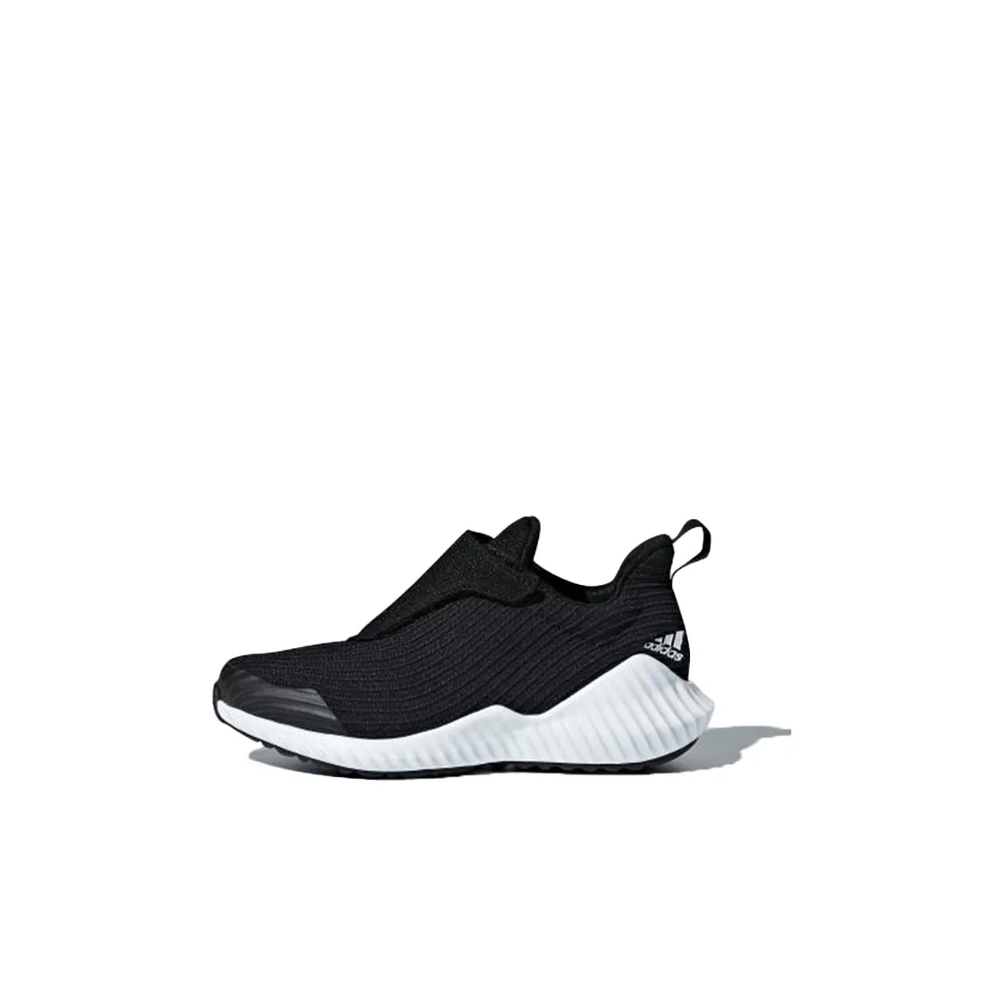 Adidas Fortarun AC K Slip Resistant Anti KICK MID Топ Детские беговые кроссовки Черный белый Children Возраст 3-7 лет