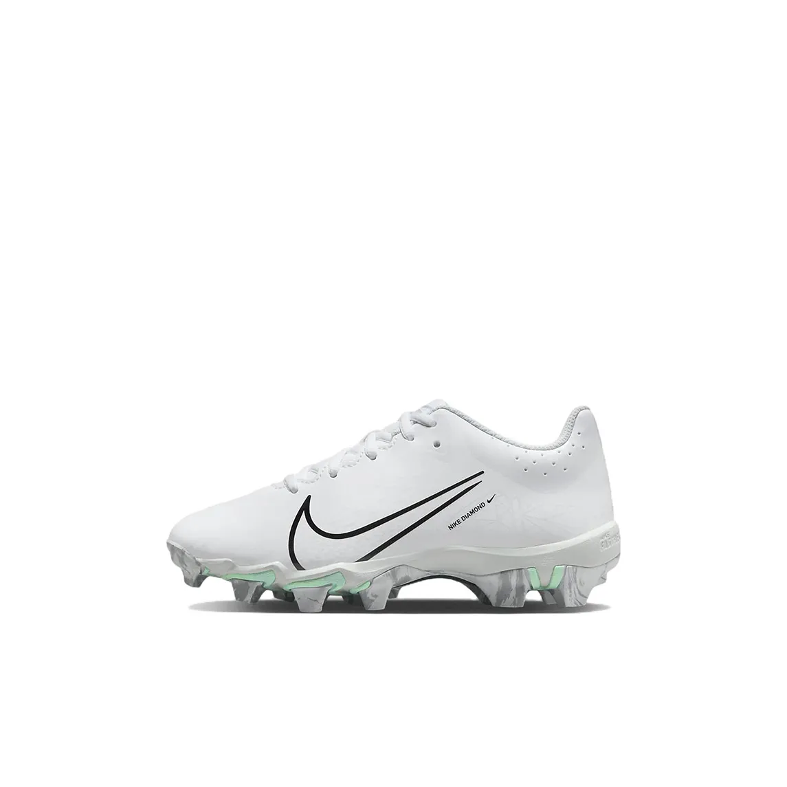 Nike Hyperdiamond 4 Keystone GG Slip Resistant Cushioning Wear Resistant Kids' Training Shoes White Black Kids'