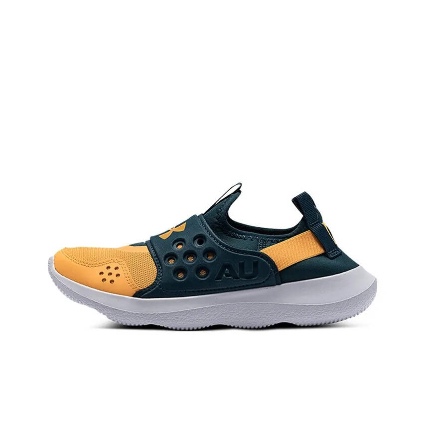 Under Armour Runplay Camo Low Top Kids' Running Shoes Blue Yellow