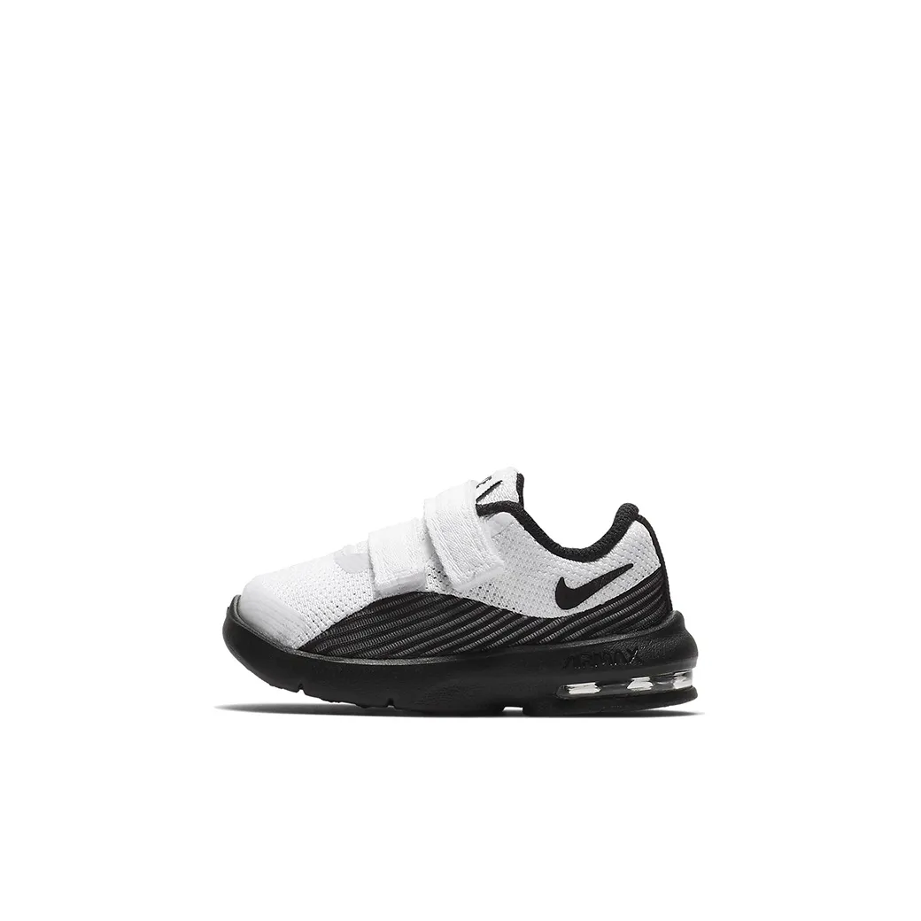 Nike Air Max Advantage 2 Slip Resistant Shock Absorbers Low Top Running Shoes White Black Infant And Toddler