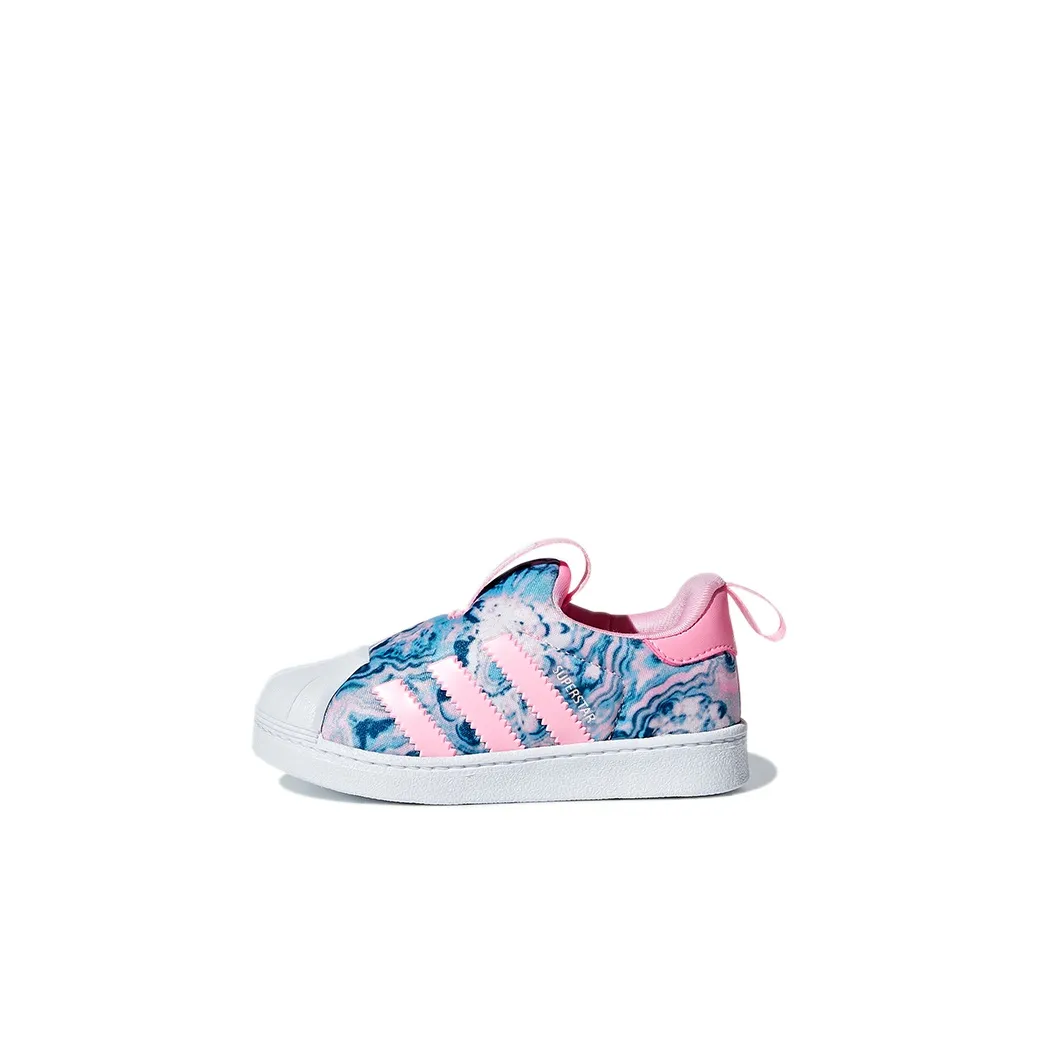 Adidas Originals Superstar Series 360 I Low Топ Скейтборд Кроссовки Мягкий Розовый Infant и Toddler