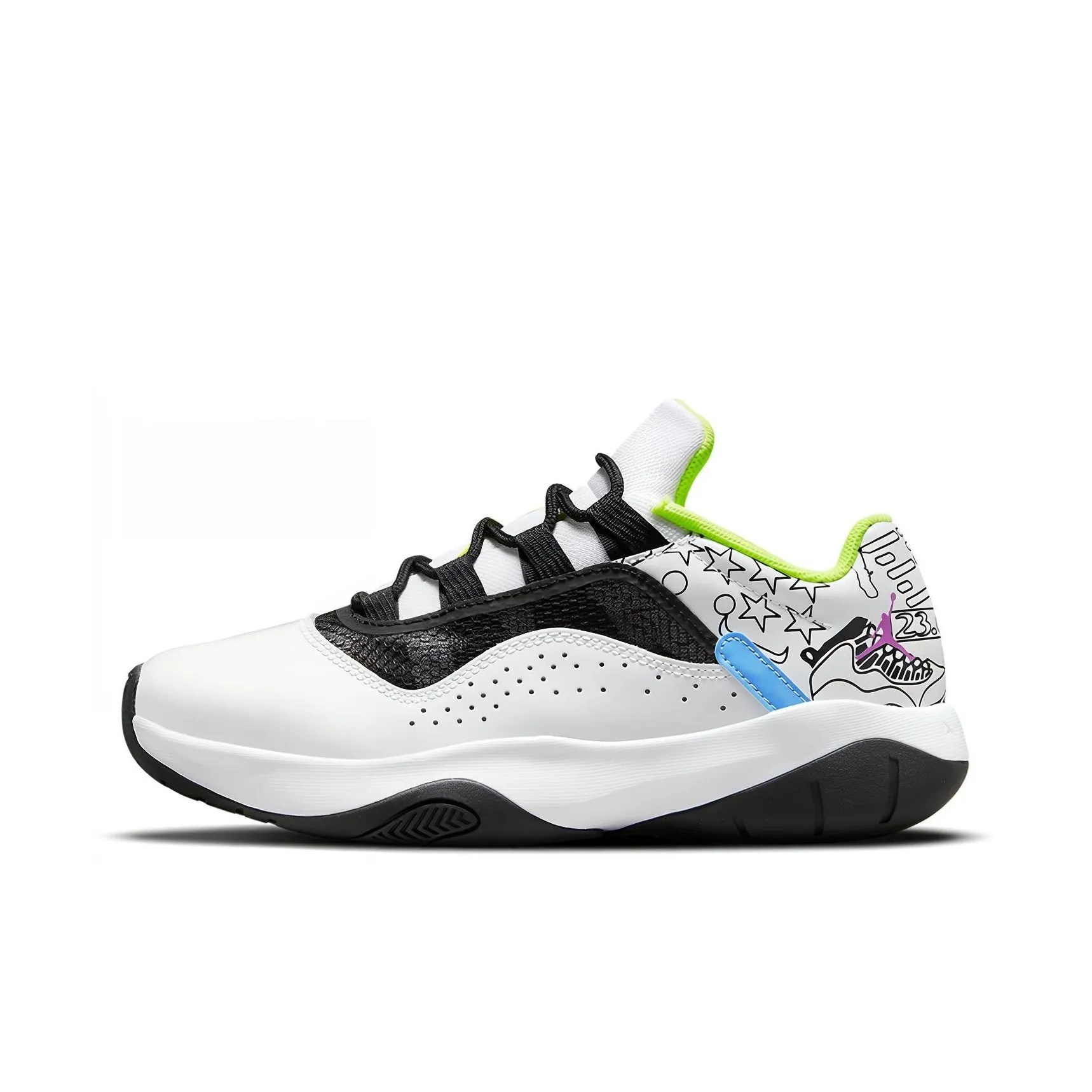 Jordan 11 CMFT Low White Black Hyper Violet GS