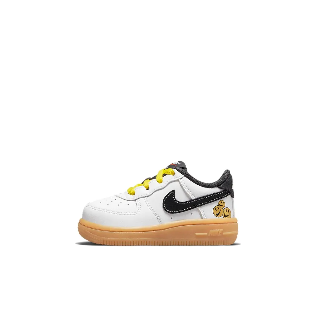 Nike Air FORCE 1 LV8 Low Топ Скейтборд Кроссовки Белый-коричневый Для малышей и детей дошкольного возраста