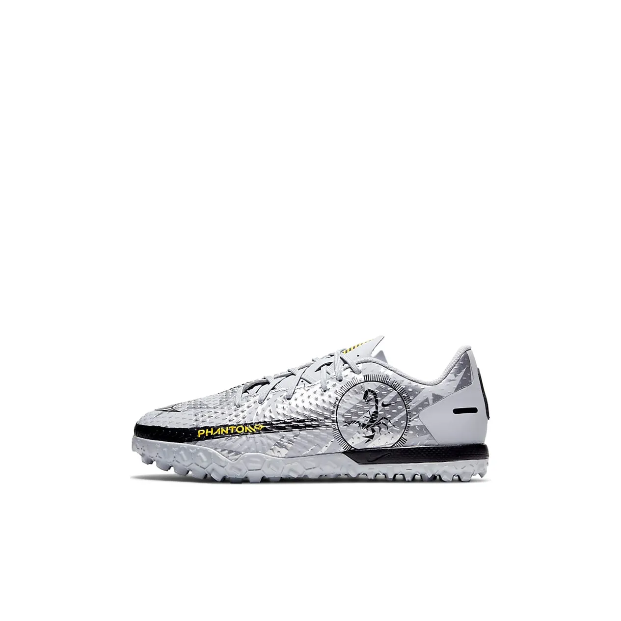 Nike Phantom GT Low Top Kids' Soccer Shoes Gray Silver Black Kids'