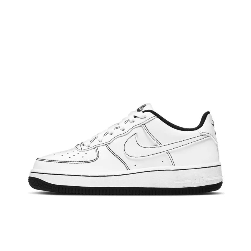 Nike Air Force 1 Low 07 Contrast Stitch White Black GS