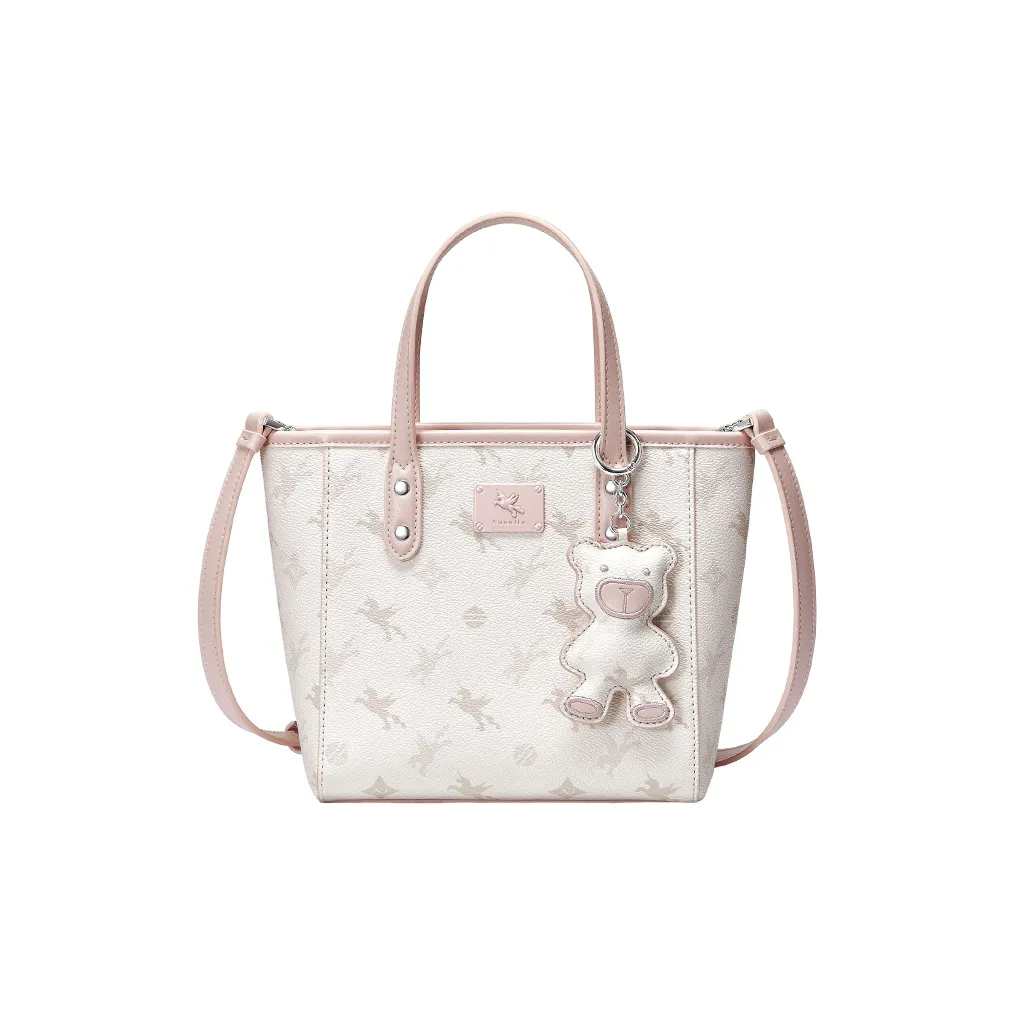 NUCELLE PVC Tote Сумка через плечо Маленькая Женская Персиково-розовая