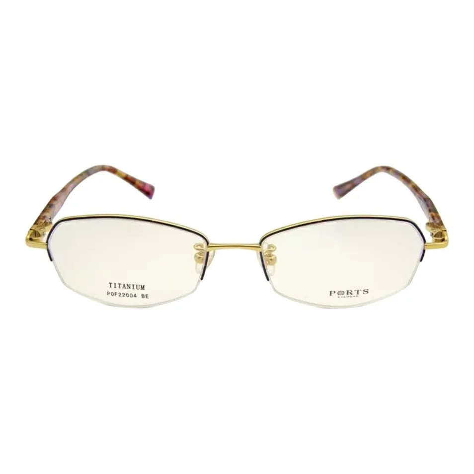 PORTS Титан Овал Оправы для очков Женские Синий