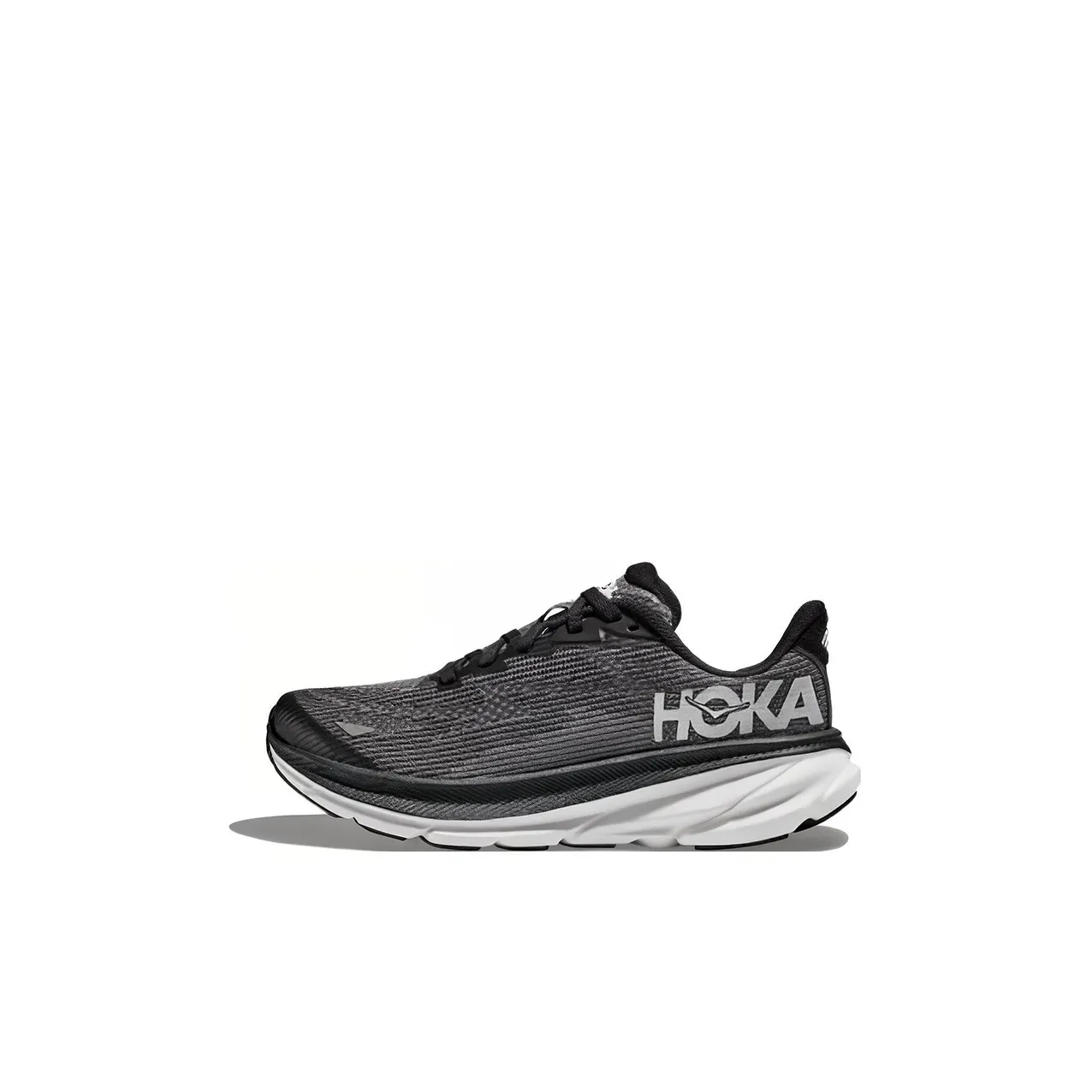 HOKA ONE ONE Clifton 9 Anti Slip Wear Resistant Low Top Kids' Running Shoes Black Gray Kids'