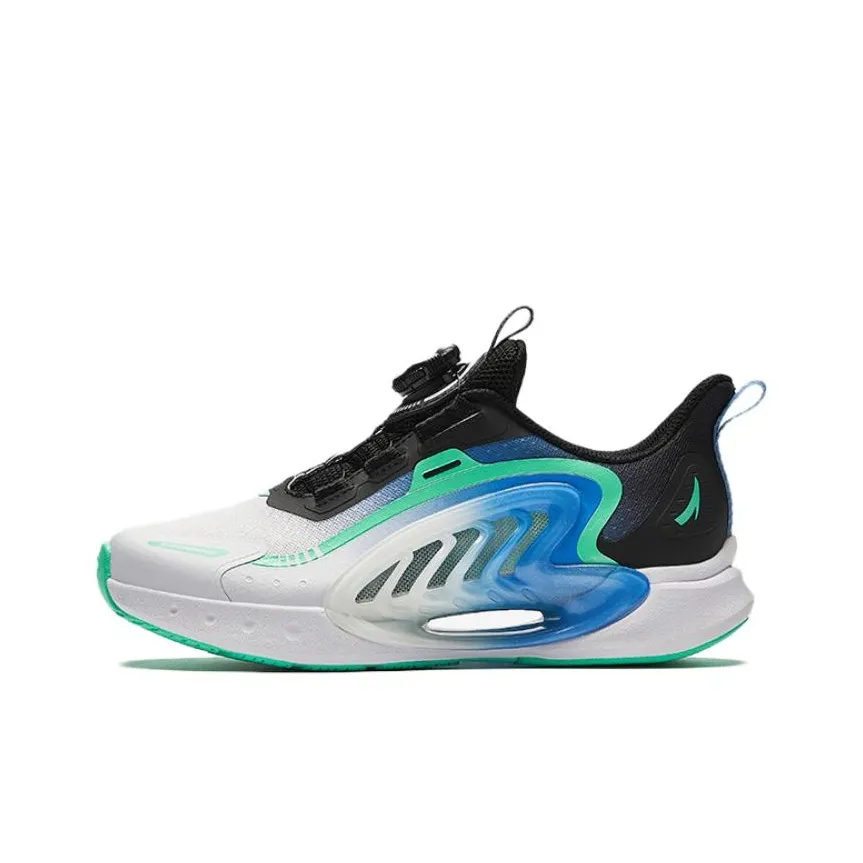 Antakids Chase the Moon 2,0 Амортизация Устойчивый к истиранию Дышащий Низкий Топ Детские Беговые Кроссовки Белый Черный