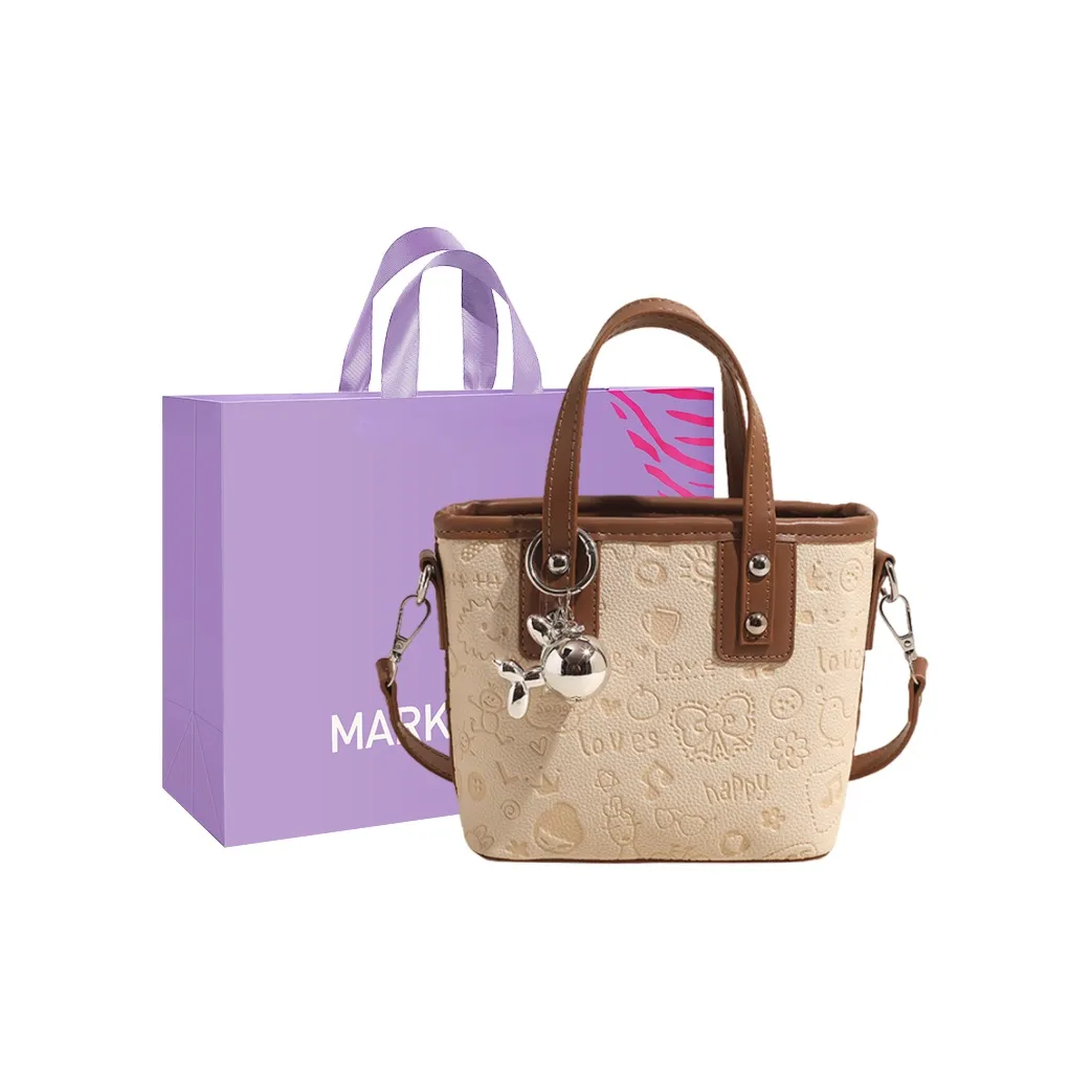 MARKANGARO ПУ (полиуретан) Сумка-ведро Сумка через плечо Обычная Унисекс Белый Розовый Черный