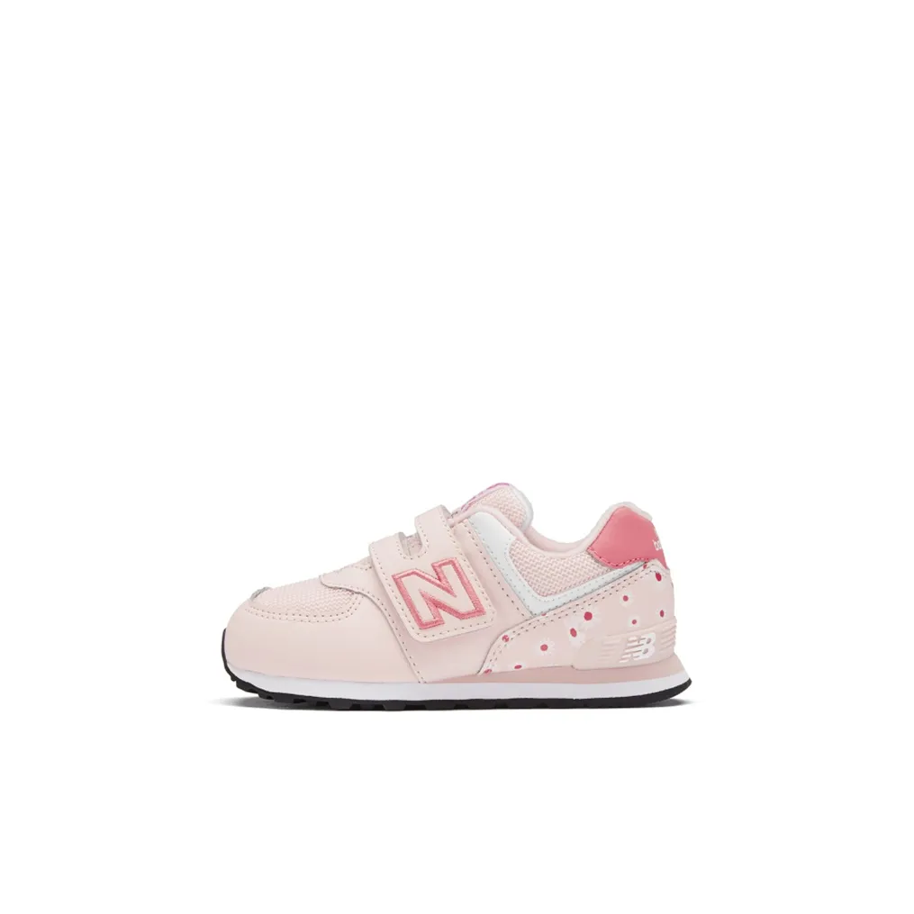 New Balance NB 574 Series Низкие Кроссовки для Бега Розовые Оранжевые для Малышей и Детей Раннего Возраста