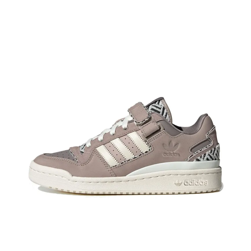 Adidas Originals FORUM J Устойчивые к истиранию низкие скейтбордические кроссовки Серый Белый