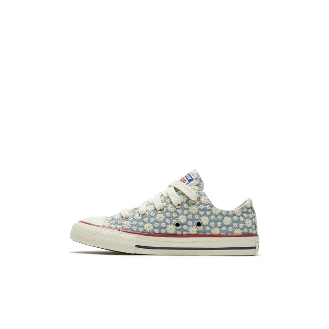 Converse Chuck Taylor All Star Low Top Canvas Shoes Blue White Children Aged 3 7 Years Old