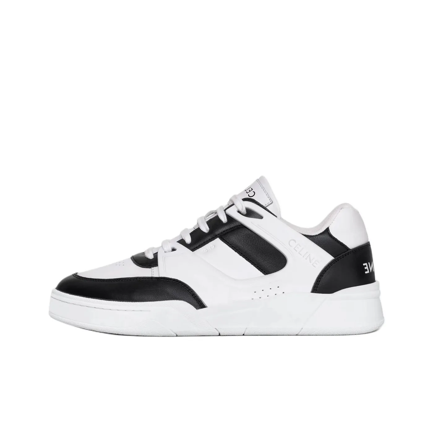 CELINE Low Top Stylish Skateboarding Shoes Men's White Black