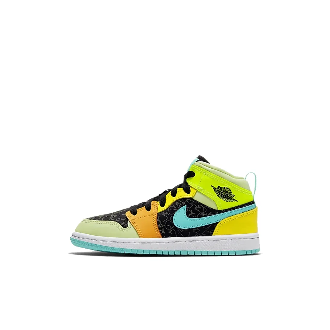Jordan Air Jordan 1 Детские баскетбольные кроссовки MID Топ Pre School