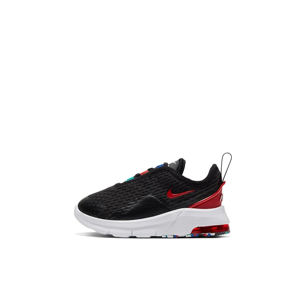 Nike Air Max Motion MC Устойчивые к износу амортизаторы Низкие кроссовки для бега Черные и красные Детские и для малышей