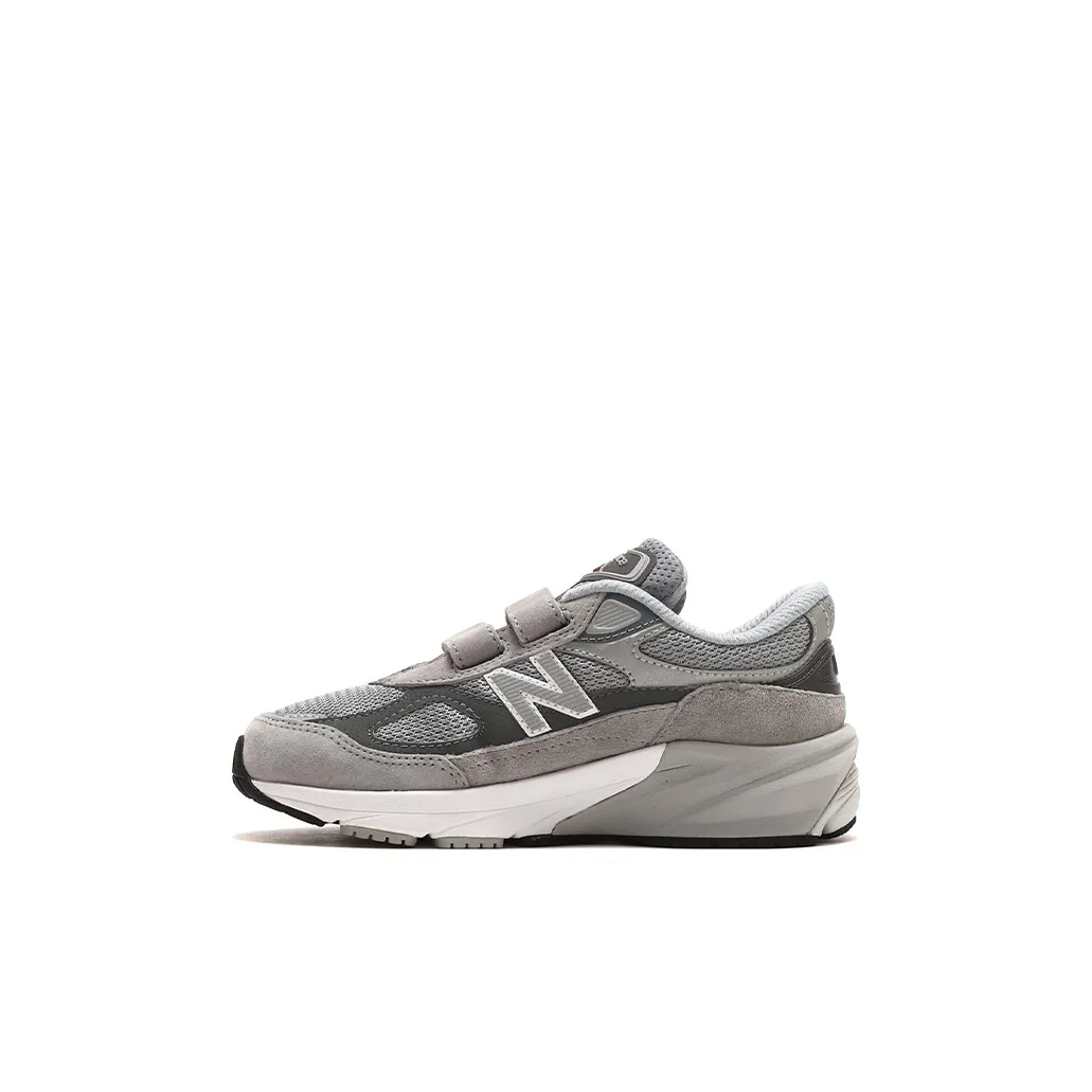 New Balance NB 990 V6 Low Топ Детская Беговая Обувь Серого Цвета Для Детей дошкольного возраста