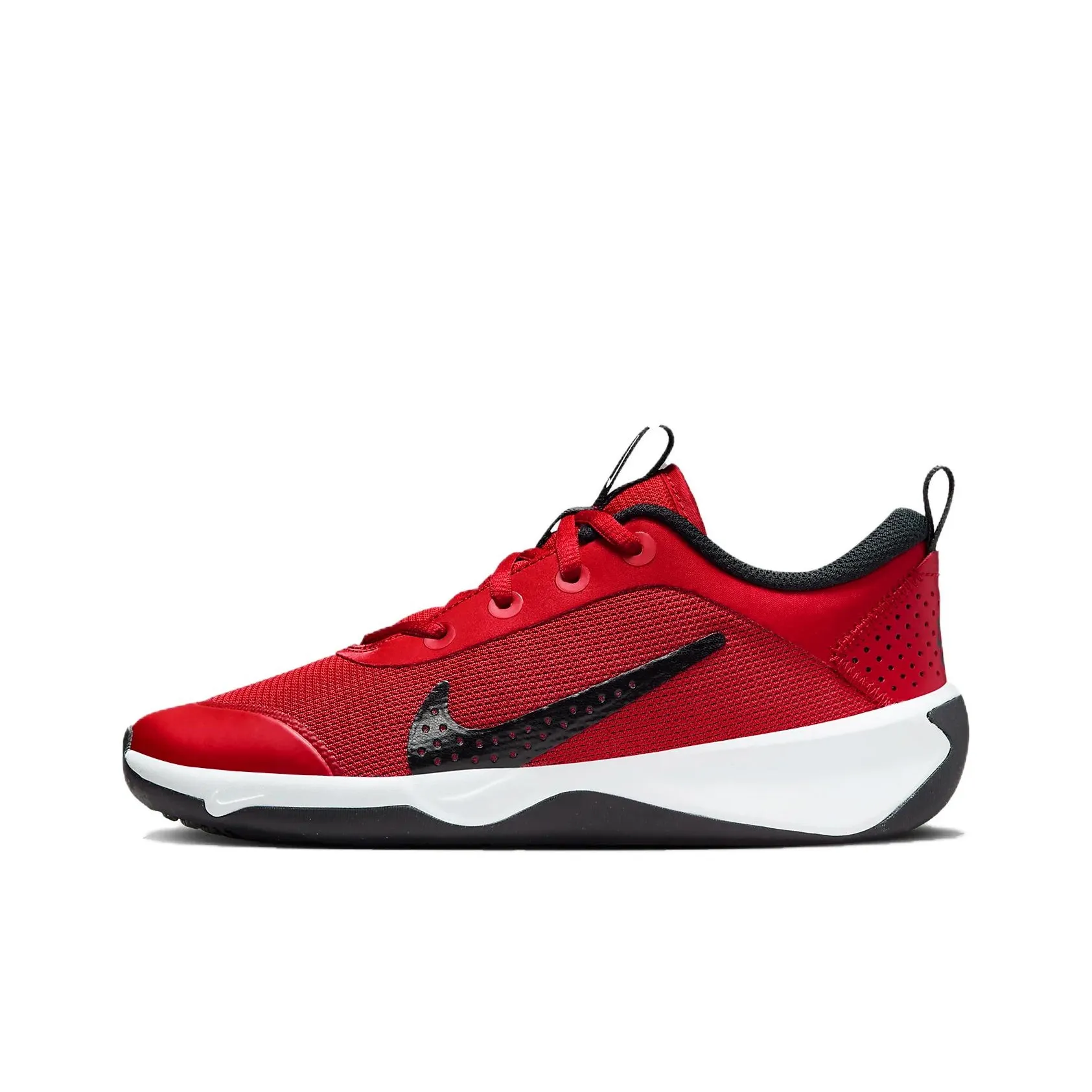 Nike Omni MULTI Court Low Top Kids Lifestyle Shoes Red Black Найк Omni MULTI Court Низкий Топ Kids Lifestyle Shoes Красный Черный