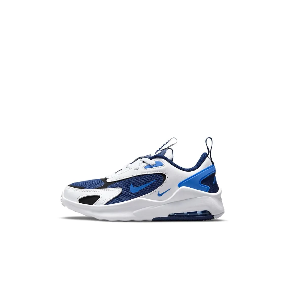 Nike Air Max Bolt Амортизация Низкие Беговые Кроссовки Черный Белый Синий для Детей Возрастом 3-7 Лет