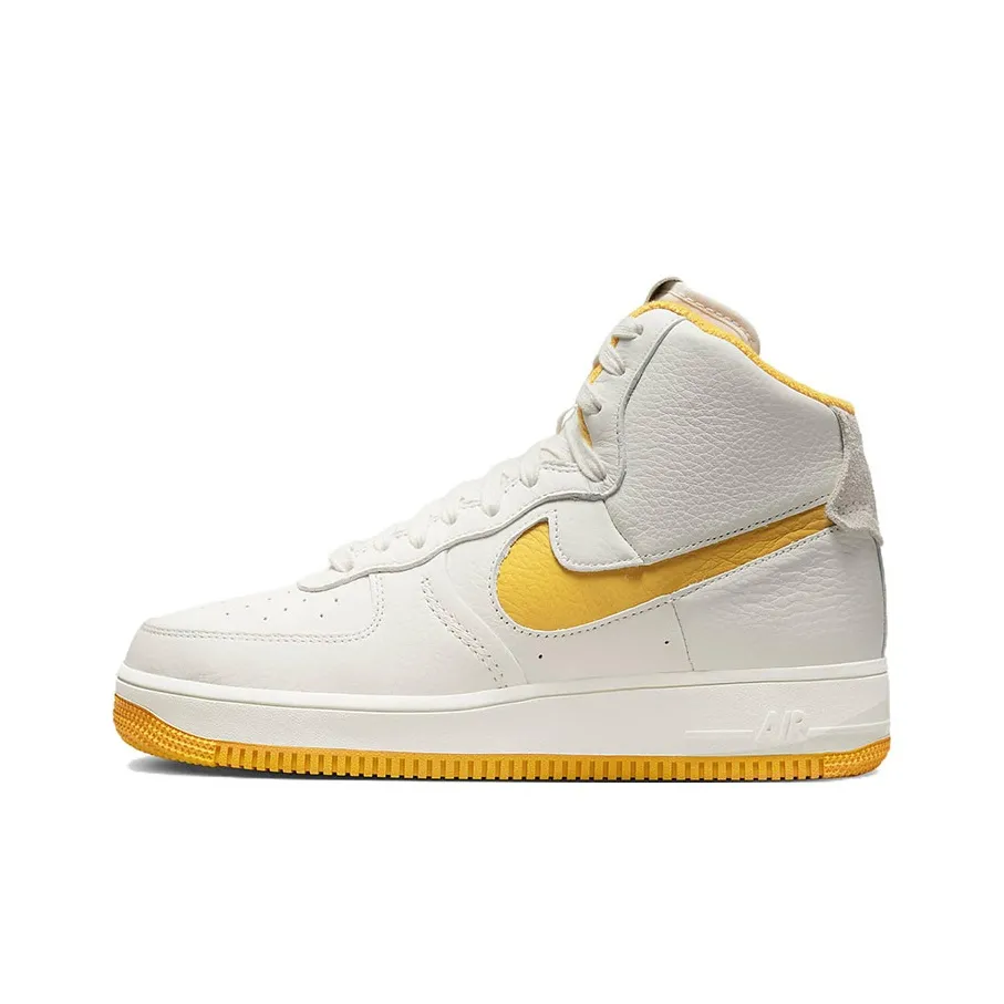 Nike Air FORCE 1 Sculpt High Топ Детские Скейтбординги Белый Желтый Подростки