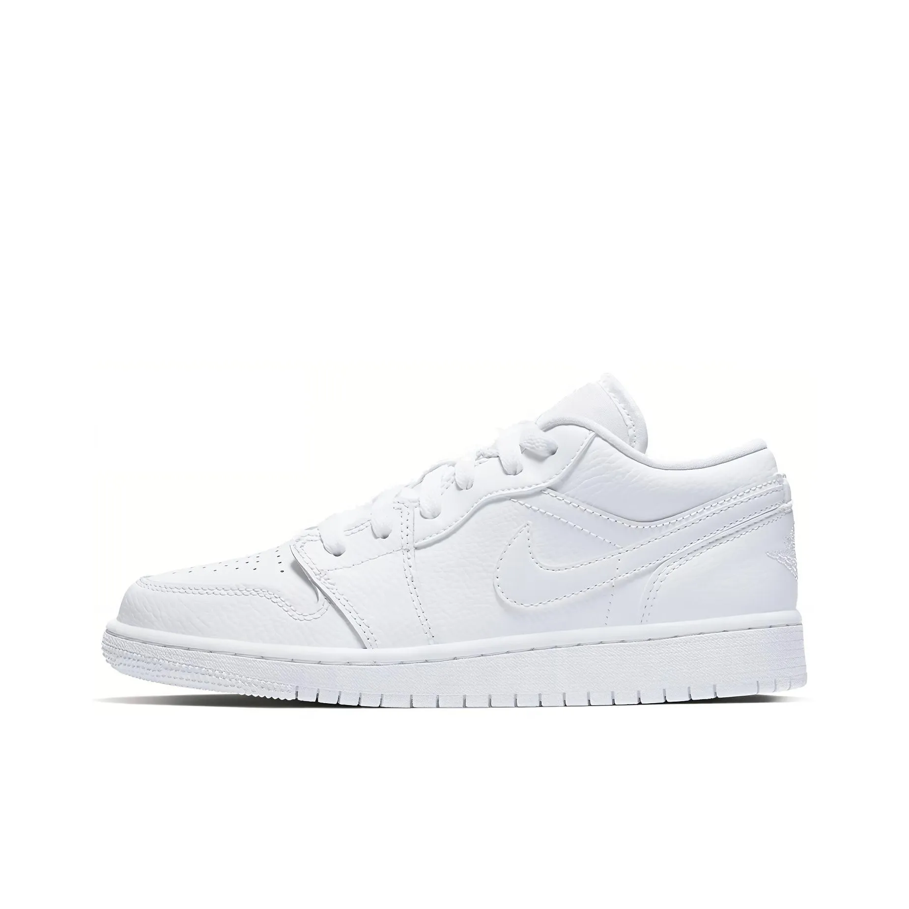 Jordan 1 Low Triple White Logo GS