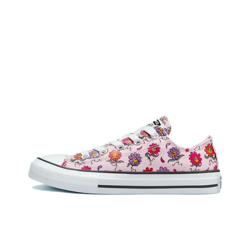 Converse Chuck Taylor All Star Low Top Kids Canvas Shoes Pink Purple Multicolor
