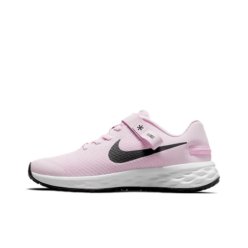 Nike REVOLUTION 6 Slip Resistant Lightweight Cushioning Low Top Kids' Running Shoes Pink Teenagers
