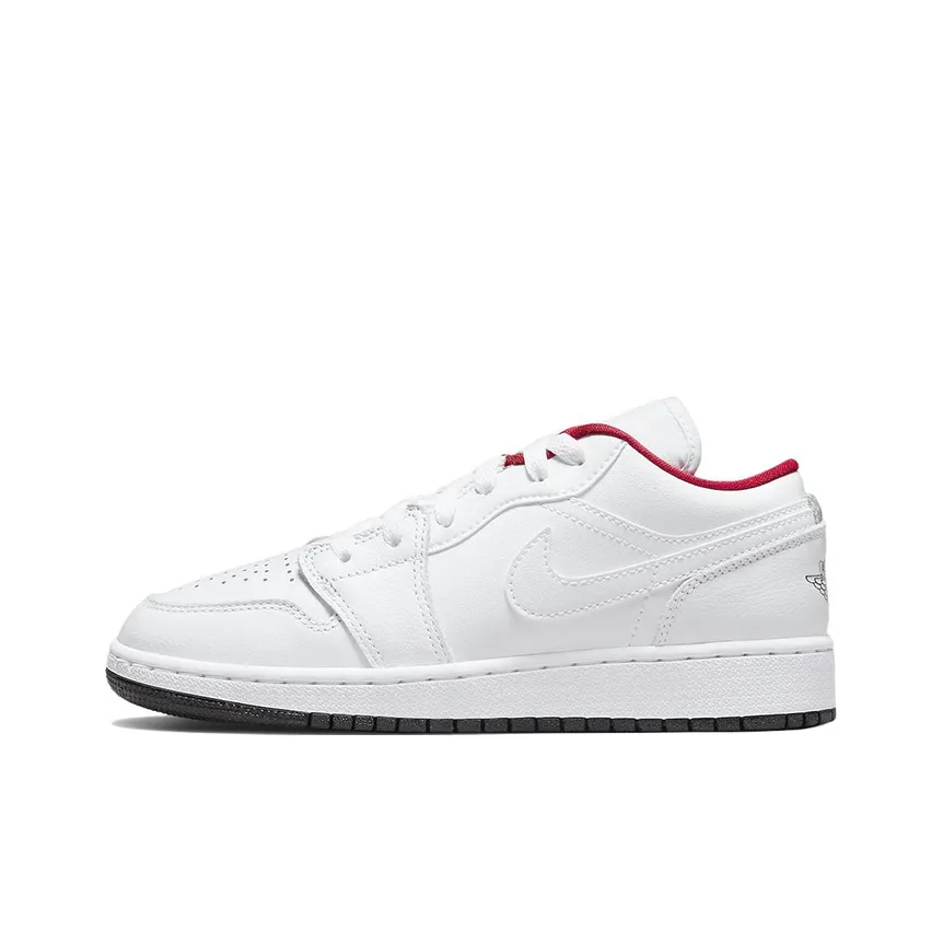Jordan Kids Air Jordan 1 Low "White/Red" Sneakers