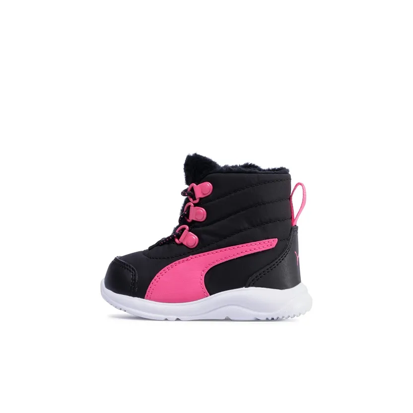 PUMA Fun Racer Boot Ac Inf High Top Toddler Shoes Black Pink Infant And Toddler
