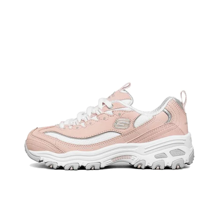 Skechers Abrasion Resistant Breathable Low Top Kids Lifestyle Shoes Light Pink