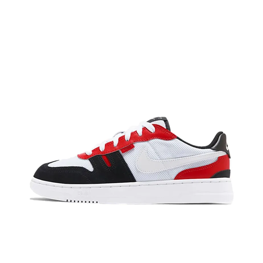 Nike Squash Type Slip Resistant Shock Absorbers Low Top Kids' Skateboarding Shoes Red White