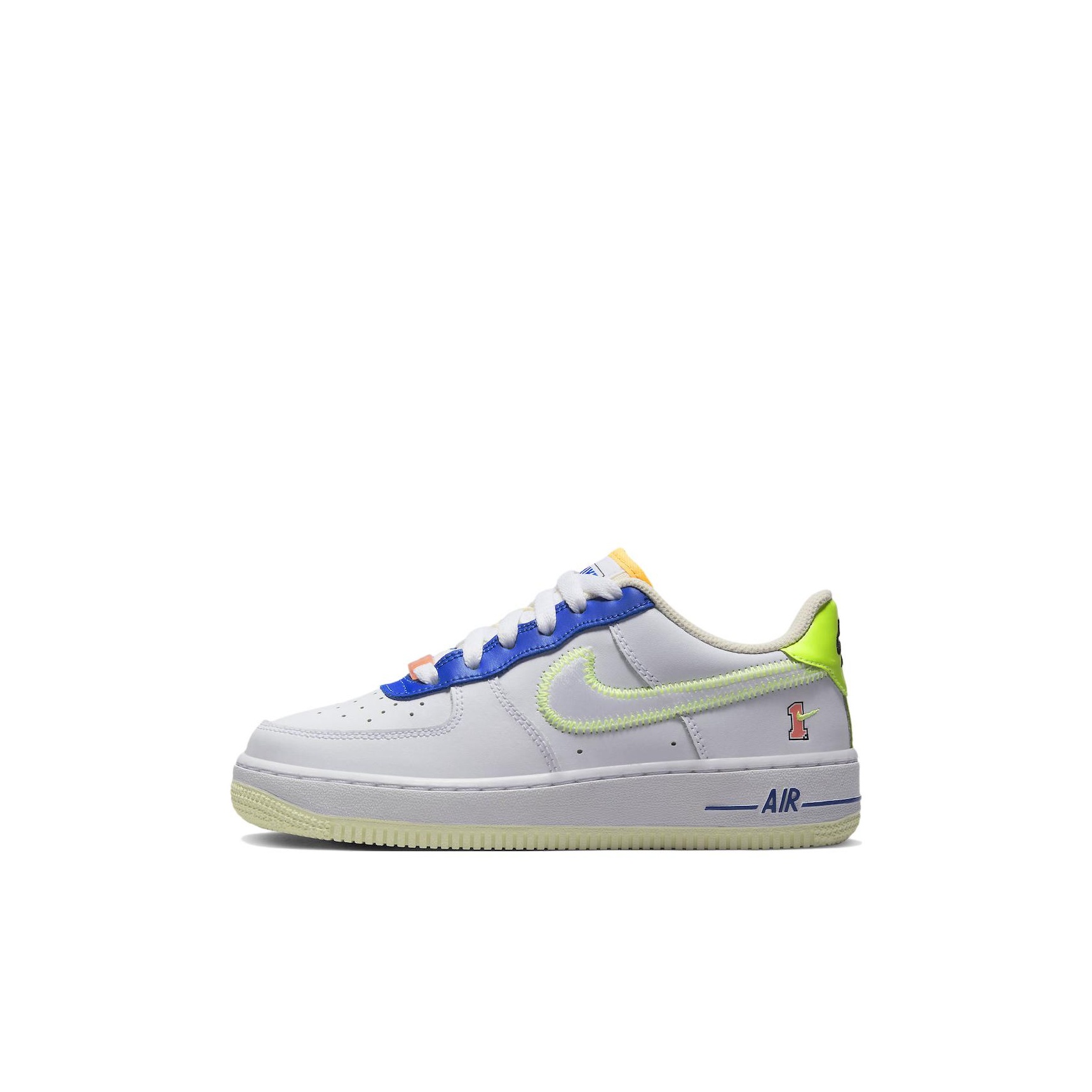 air force 1 blue yellow white