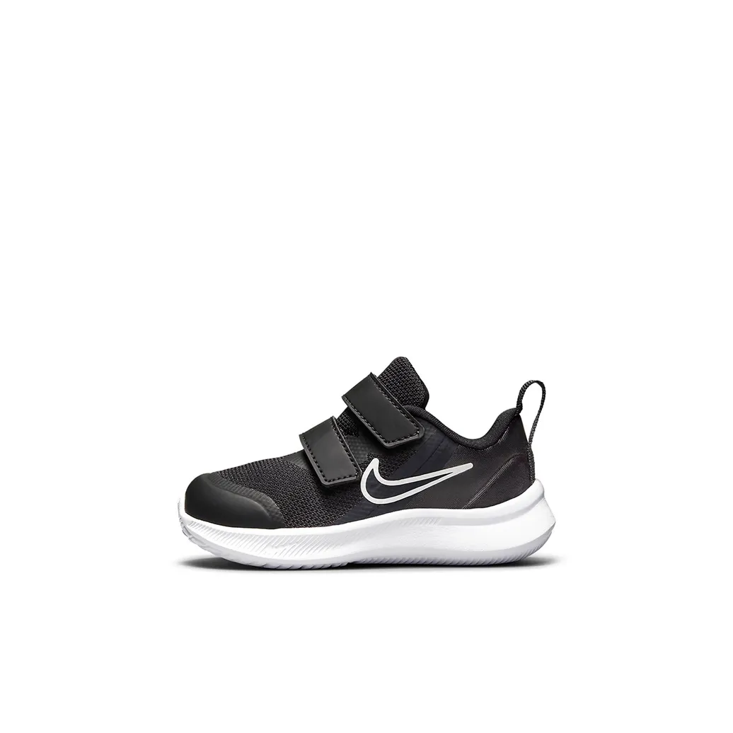 Nike Star Runner 3 Low Top Running Shoes Black White Infant And Toddler