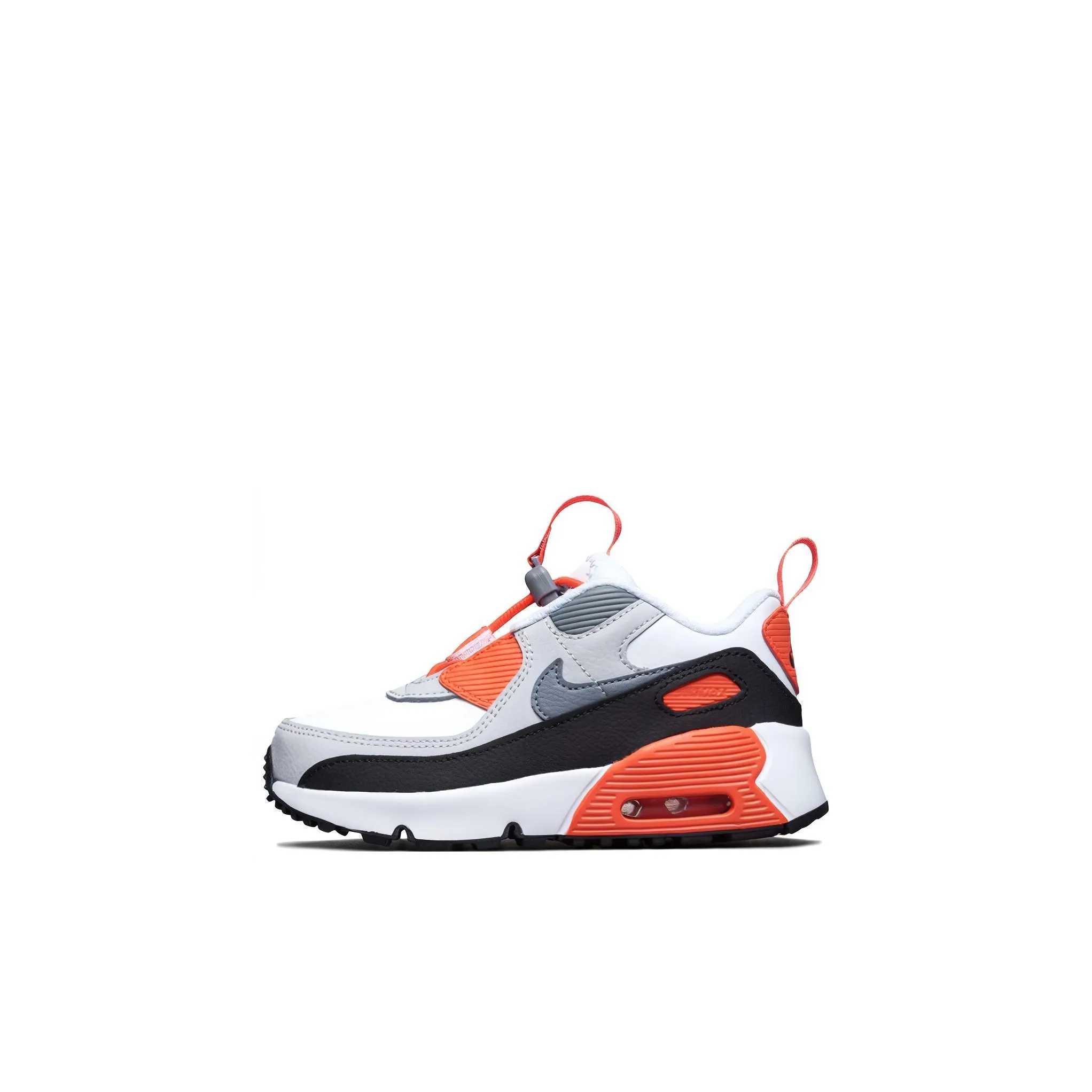 Nike Air Max 90 Toggle MID Топ Обувь для малышей Серый Белый Апельсин Infant And Toddler