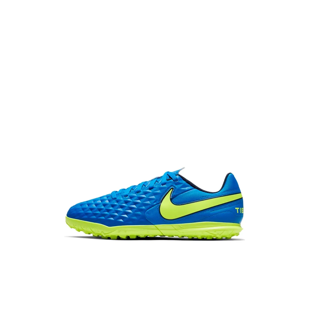 Nike Jr. Legend 8 CLUB TF Slip-resistant Abrasion-resistant Low Top Детские футбольные бутсы Синие Зеленые Детские