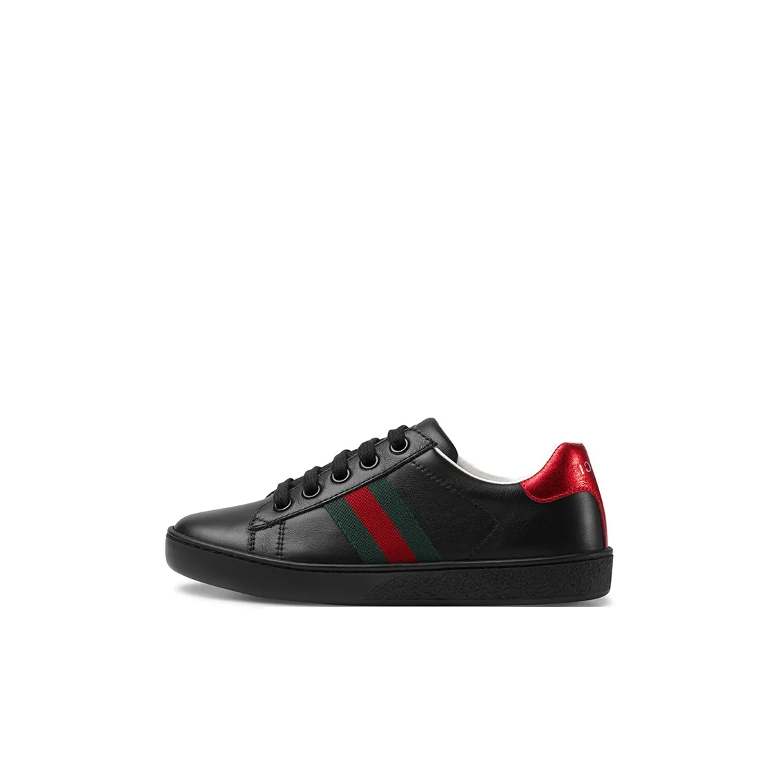 GUCCI Ace Low Топ Детские Скейтбординги Черный Children Возраст 3-7 лет