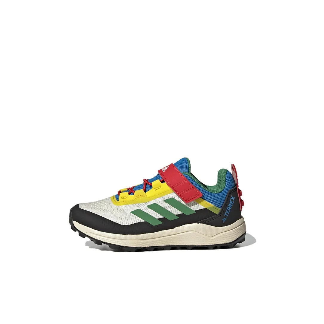Adidas Terrex Agravic Flow Abrasion Resistant Low Top Kids' Running Shoes Black White Yellow Kids'