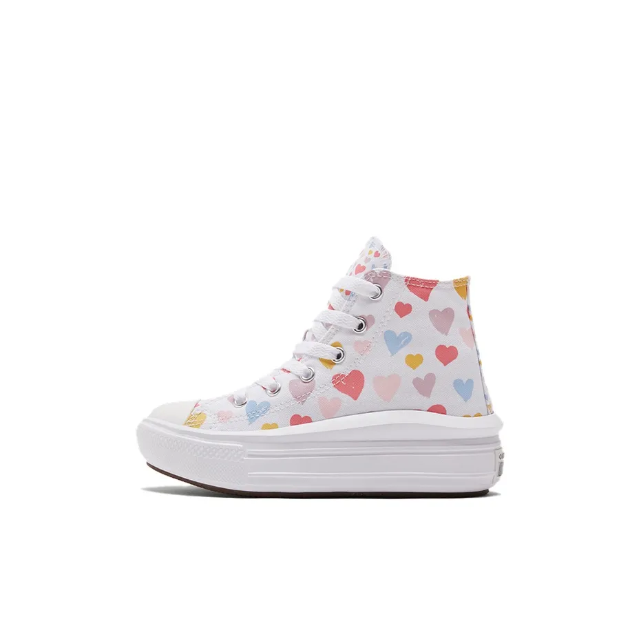 Converse Chuck Taylor All Star Move High Топ KIDS Кеды Белый многоцветный Дети Возраст 3-7 лет