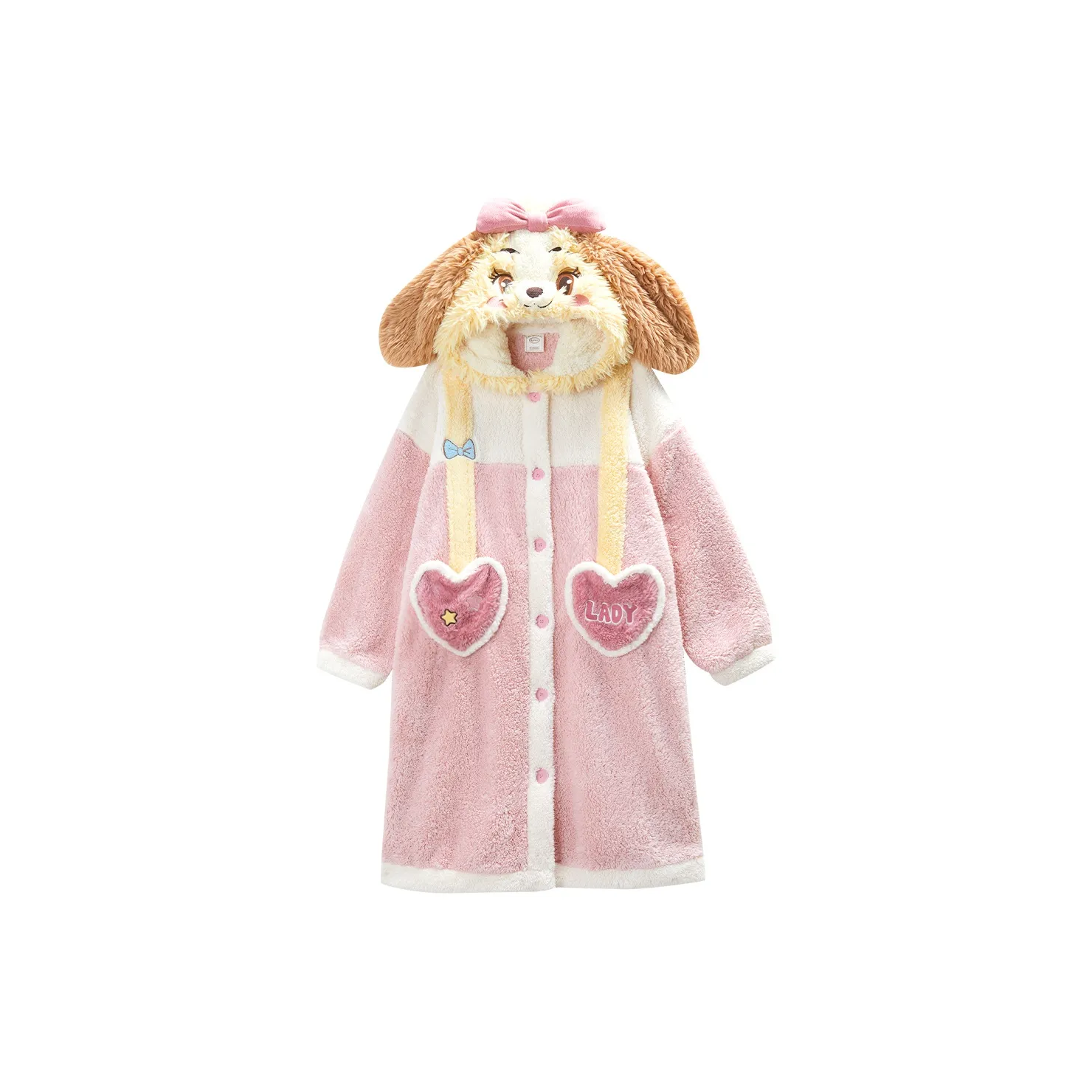 GUKOO x Disney Sleep Robe Women's Heavenly Pink