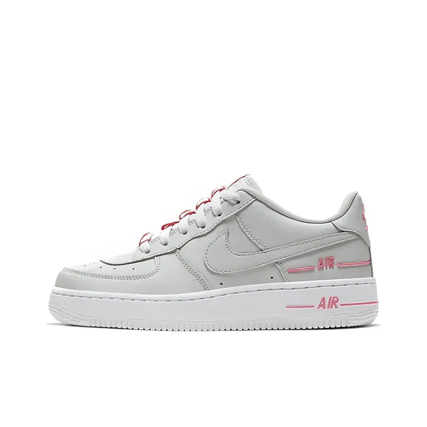 Nike Air FORCE 1 LV8 3 Low Топ Детские Скейтбординги Серый Розовый
