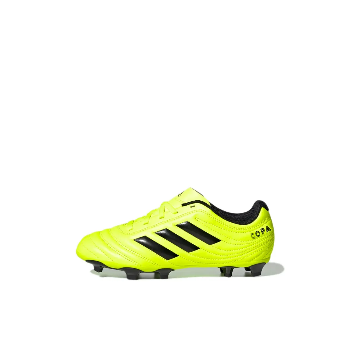 Adidas Copa 19.4 Firm Ground Cleats J Anti Slip Wear Resistant Low Top Kids' Soccer Shoes Neon Yellow Kids'