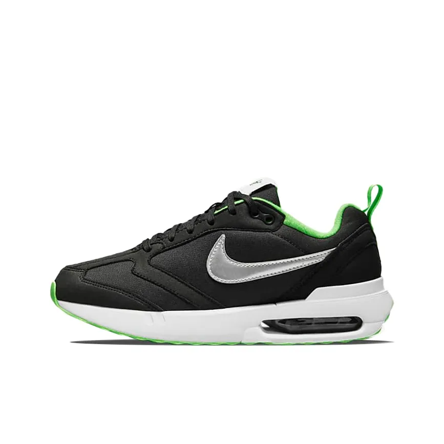 Nike Air Max Dawn Low Top Kids' Running Shoes Black Green