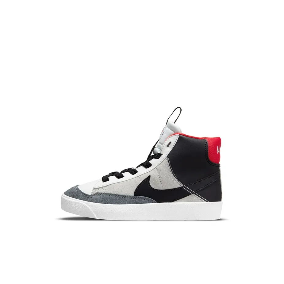 Nike Blazer 77 SE D Support MID Топ Скейтборд Кроссовки Черный Серый Белый Дети Возраст 3-7 Лет