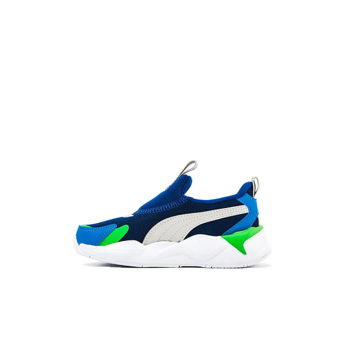 PUMA RS X Low Топ Детские Лайфстайл Обувь Синий Белый Дети Возраст 3-7 Лет