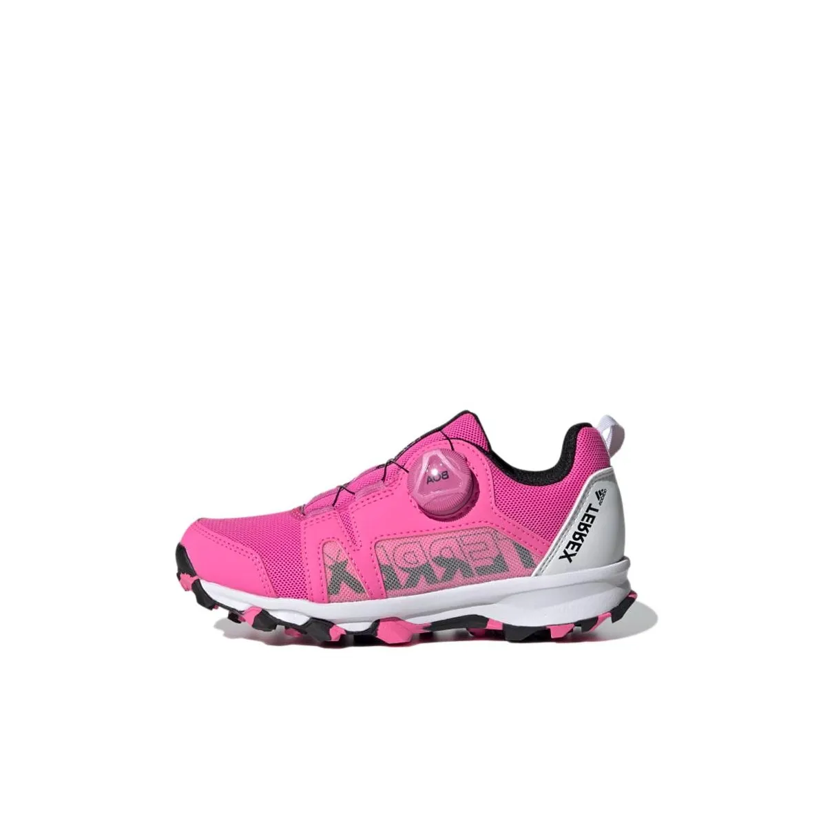 Adidas Terrex Boat Hiking K Abrasion Resistant Low Top Outdoor Shoes Pink White Kids'